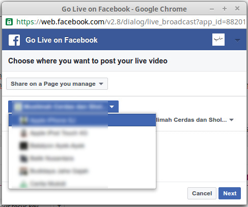 Panduan Cara Broadcast Facebook Live Video dari Komputer