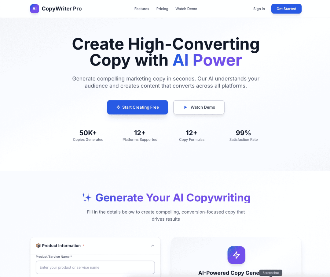 Contoh website yang dibangun dengan AI Agent from Replit